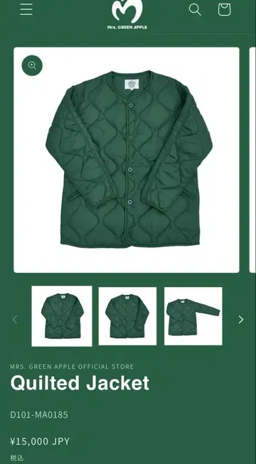 Mrs. GREEN APPLE Quilted Jacket