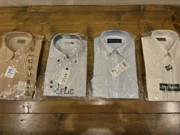 Y셔츠 비즈니스 셔츠 4장 세트