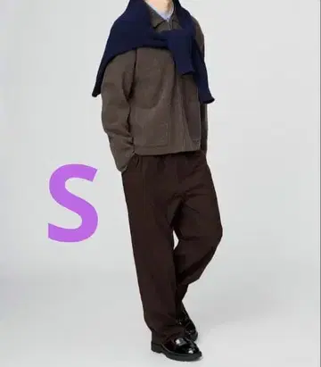 유니클로 유니클로c 이지 와이드 테이퍼드 팬츠 s