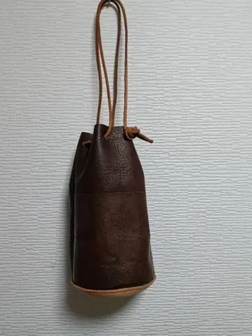 핸드메이드 브라운 가죽 복조리 새상품 미사용