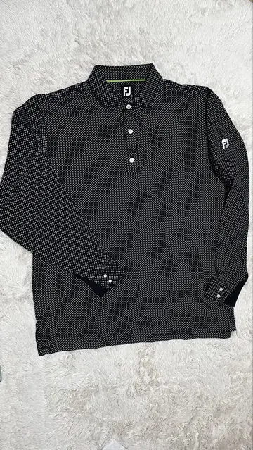 새상품 풋조이 FJ 도트 무늬 긴팔 골프 피케 셔츠 3XL