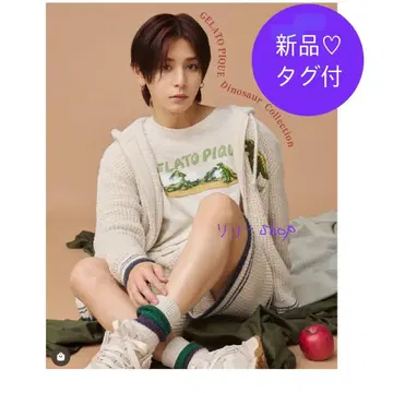택 포함 새상품 젤라또피케 [ HOMME ] 슬라브 다이너소어 롱T