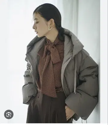착용 1회 프레이 아이디 다운 코트 모카 사이즈 0 다운 0