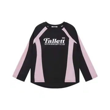 Falletti 로고 긴팔 티셔츠 블랙 핑크