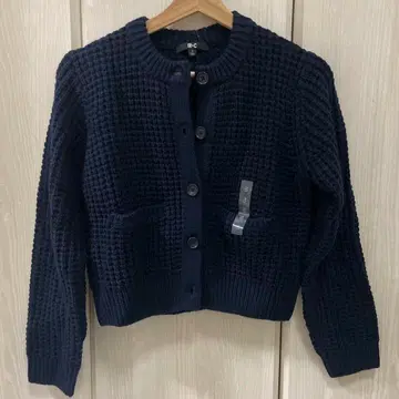 [ 새상품 ] UNIQLO 와플 니트 크루넥 가디건 S 사이즈