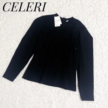 [ 미사용 택 포함 ] CELERI 다이아 슬리브 풀오버 블랙 F 사이즈