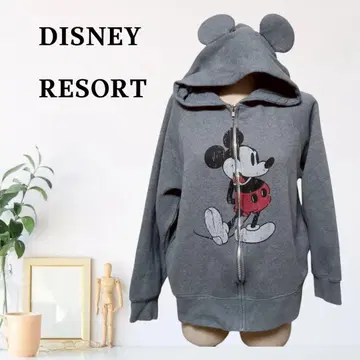 zB1082 [ M ] DISNEY RESORT 프린트 디즈니 후드티
