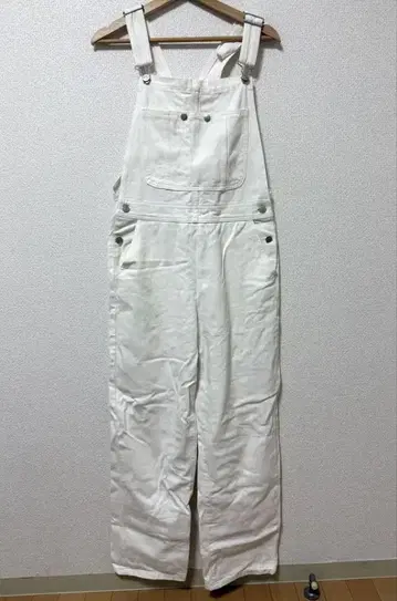 화이트 살로펫 오버롤