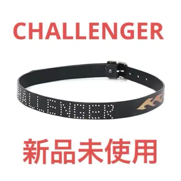 CHALLENGER FIRE LEATHER BELT 블랙 미사용 새상품