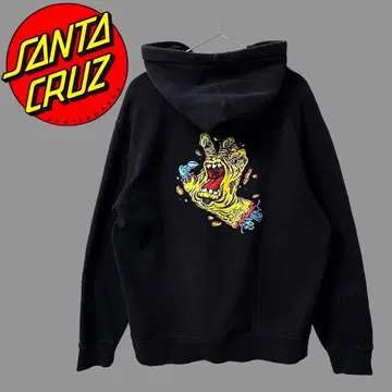 Santa Cruz 산타크루즈 스크리밍 핸드 후드티 블랙