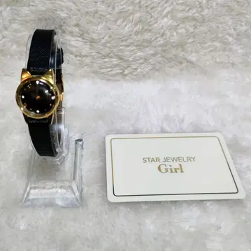 STAR JEWELRY GIRL 캣 워치 손목시계 레어 블랙