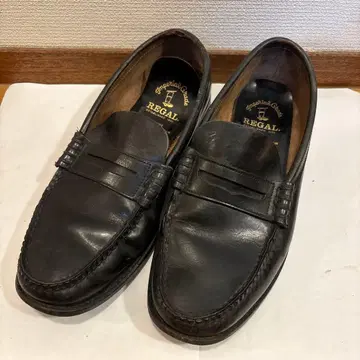 REGAL 천연 가죽 로퍼 블랙 26.5cm