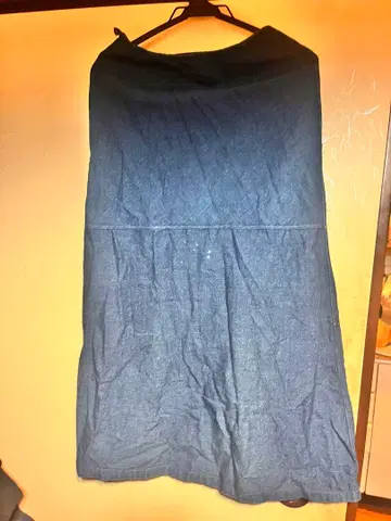 45rpm 인디고 블루 롱 스커트