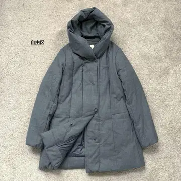 자유구 다운 그레이 여배우 옷깃 온워드 코트