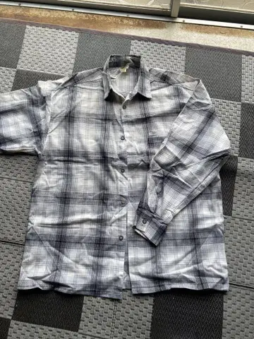 CalTop 그레이 계열 체크 플란넬 셔츠 2XL 치카노