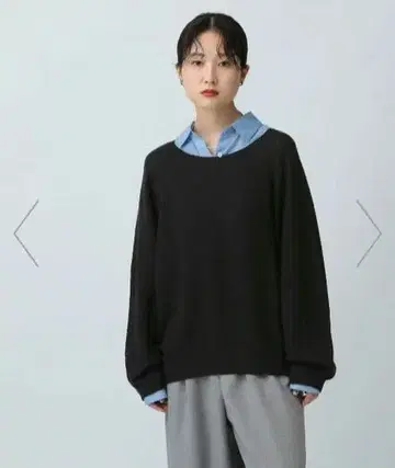 미사용 LEPSIM 7게이지 카노코 래글런 긴팔 풀오버 카노코 풀오버
