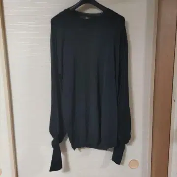 벌룬 슬리브 블랙 니트 긴팔