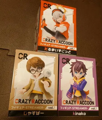 CRAZYRACCOON 피규어 gigo 한정판 3종 세트