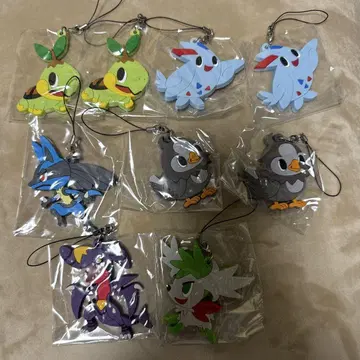 pokemon time 러버 스트랩 포켓몬 9체 세트