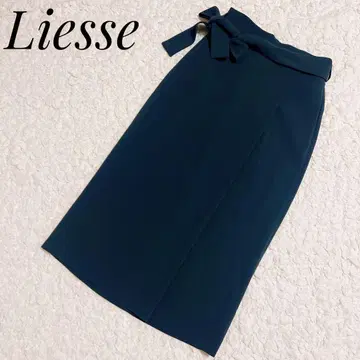 [ 새상품급 ] Liesse 랩스커트 다크 그린 사이즈 3