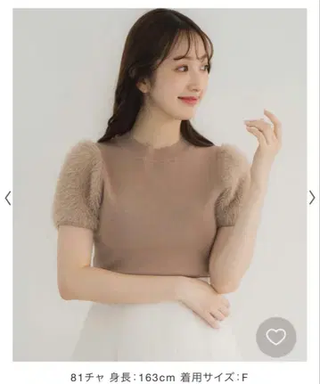 noela 소매 샤기 니트