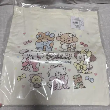 mikko illustrations 캐주얼 토트백 아이보리 B
