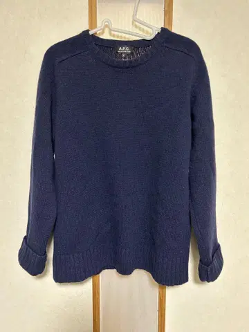 A.P.C. 네이비 니트 스웨터 S 남성용