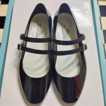 템퍼레이트 델타 블랙 36 블랙 발레 슈즈 여성용