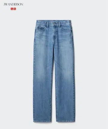 유니클로 JW ANDERSON 스트레이트 청바지 BLUE 26 긴 길이