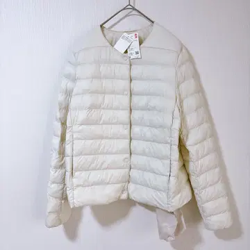 [ 새상품 ] UNIQLO 유니클로 퍼프 테크 컴팩트 자켓 화이트 S