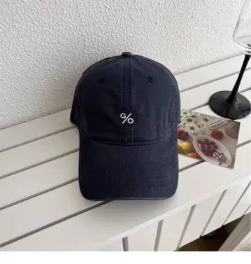 네이비 로고 야구 모자
