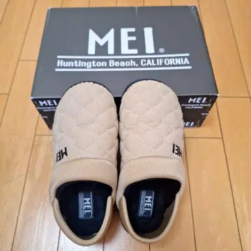 [ MEI 메이 ] 퀼팅 모크 슈즈 여성용 S 사이즈