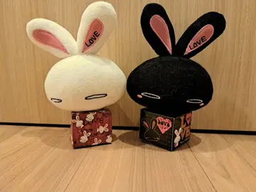 러브 토끼 (화이트 블랙)