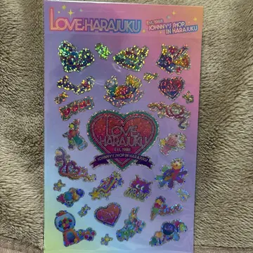 쟈니쇼 LOVE HARAJUKU 홀로그램 스티커 세트