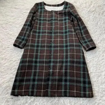 ICHI 이치 일본제 체크 니트 원피스