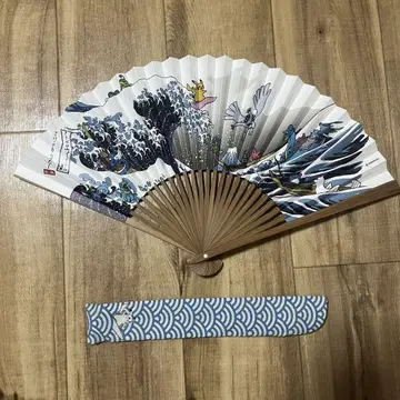 포켓몬 센터 한정 판매 피카츄 루기아 우키요에 시로가네산 부채 금은