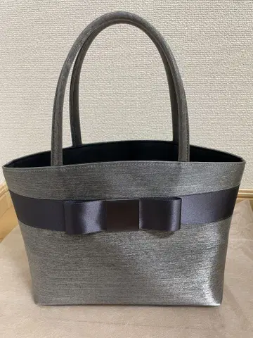 실버 리본 포함 토트백 핸드백 관혼상제