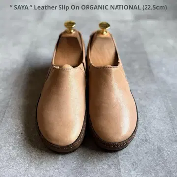 [ 미사용 새상품 ] SAYA 사야 가죽 슬립온 신발 22.5cm