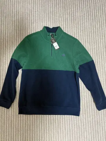 adidas 플리스 자켓 그린/네이비