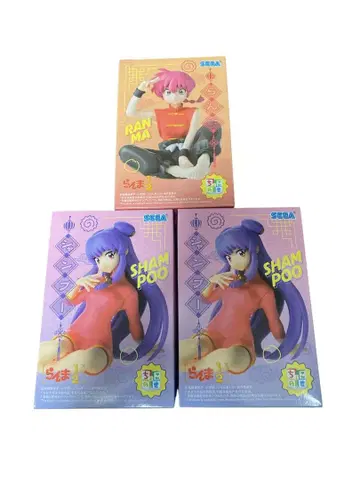 란마 1/2 쵸코노세 피규어 란마 샴푸 3개 세트