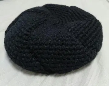 니트 모자 카시라 블랙