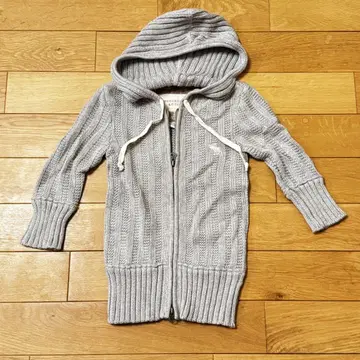 Abercrombie & Fitch 후드 부착 가디건 XS 그레이