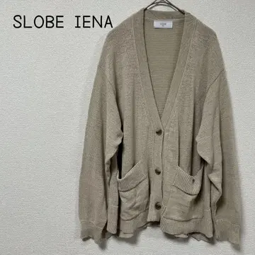 SLOBE IENA 테이프얀 V넥 가디건 긴팔 레이온 혼방