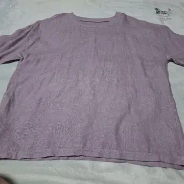 나카가와 마사시치 상점 린넨 T셔츠 연보라 라벤더 색상