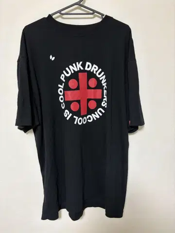 PUNK DRUNKERS 블랙 T셔츠 XXL