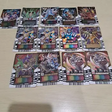 가면라이더 카드 세트 13장 가면라이더 갓챠드 레어 카드