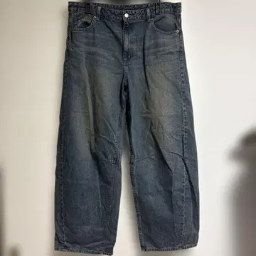 GU 배럴 레그 청바지 3XL 사이즈 지유 데님 새상품급