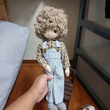 컬리 헤어 봉제 인형