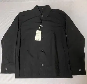 MUJI Labo 25ss 코튼 셔츠 자켓 M 블랙 무지 라보