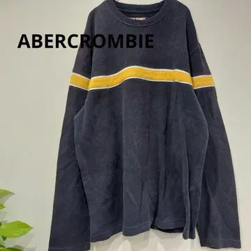 아바클로 맨투맨 긴팔 셔츠 롱티 네이비 L 90s